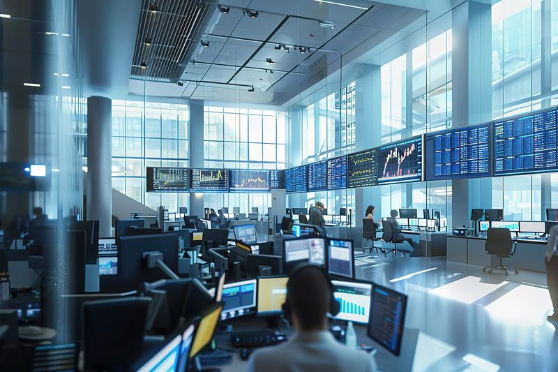 Institutional trading floor